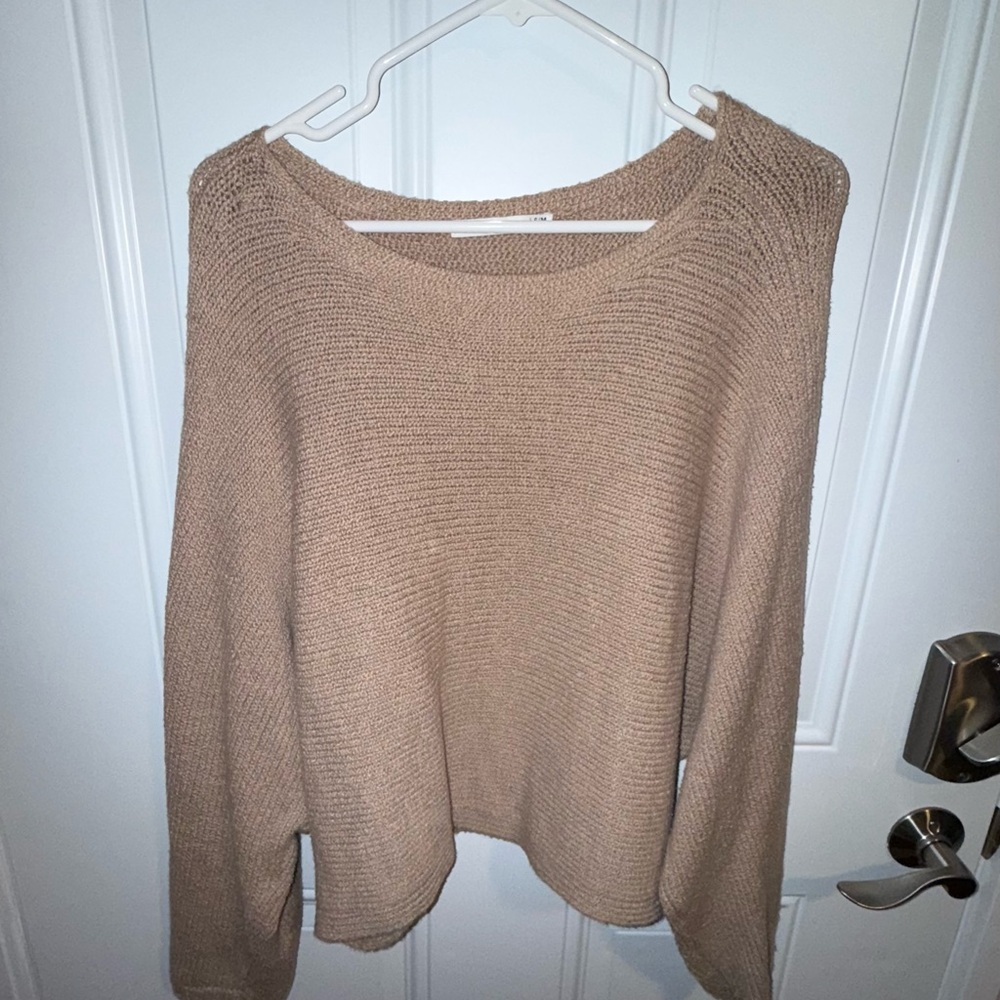 Abercrombie & Fitch Cozy Tan Women's Sweater